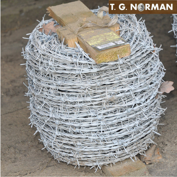 Galvanized Barbed Wire – 50 metres